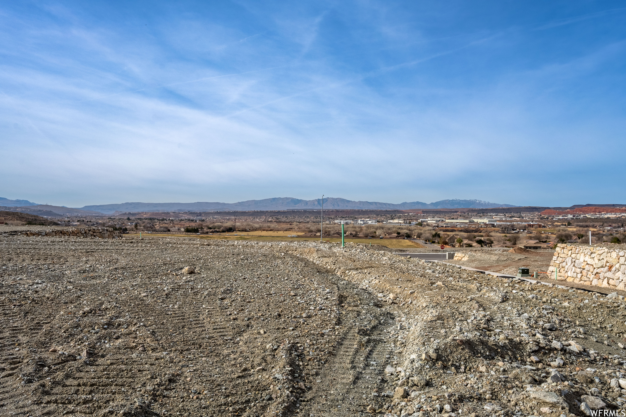 Mountain view featuring a rural view