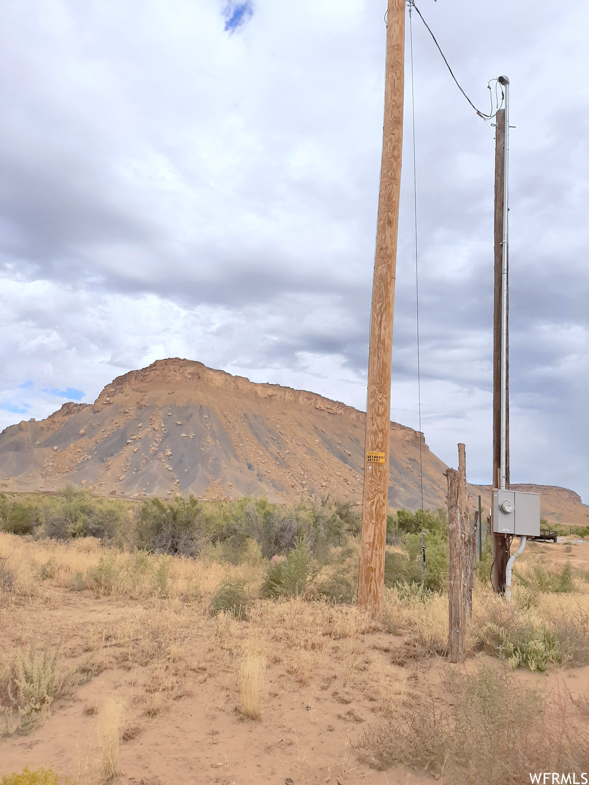 Power pole located on the property