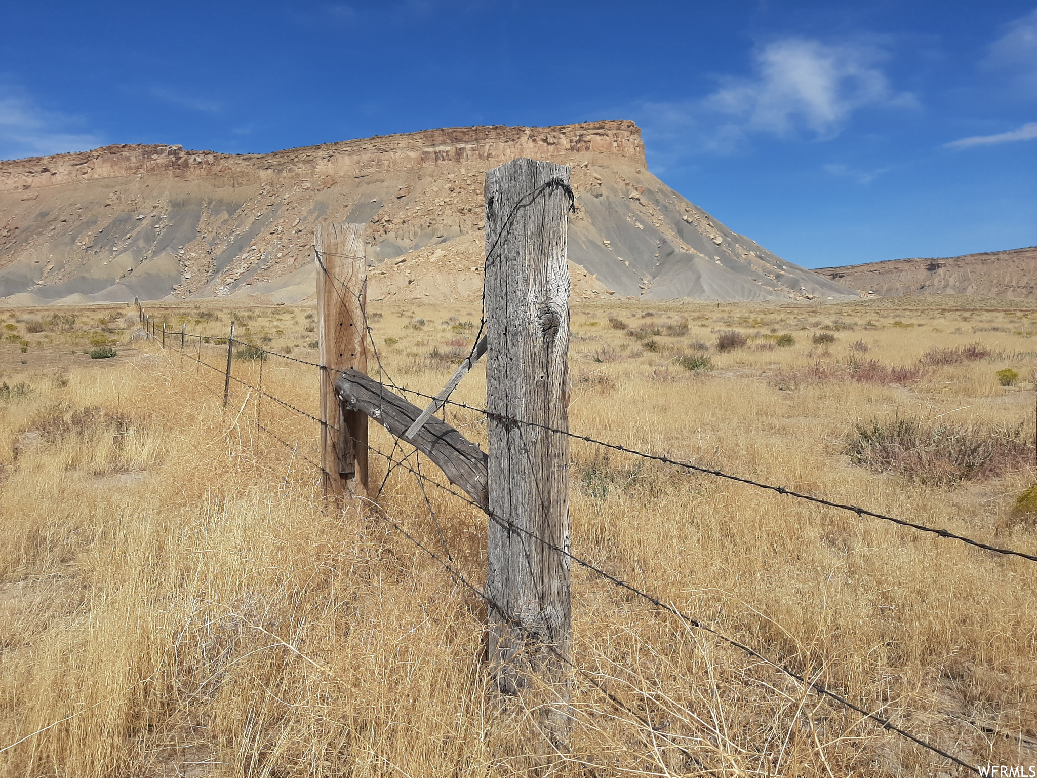 Partly fenced property.