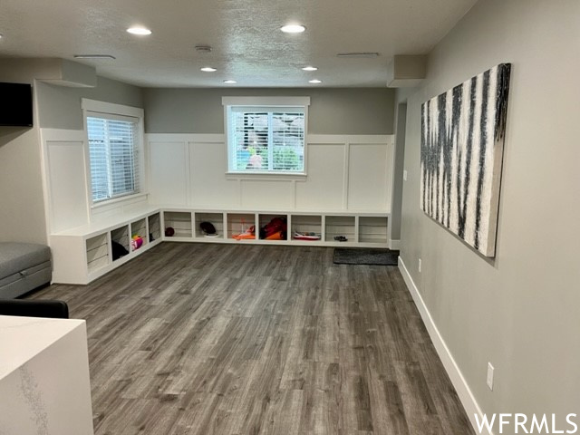 Spacious area for game room or dining.  Strudy LPV flooring