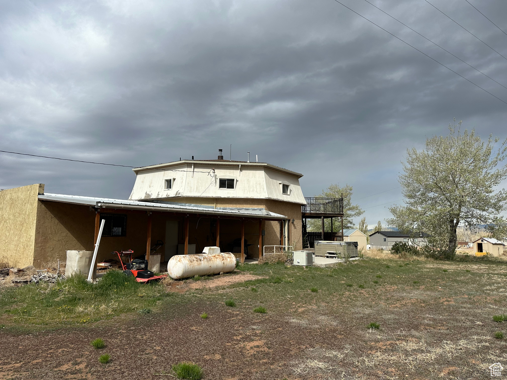 View of back of property