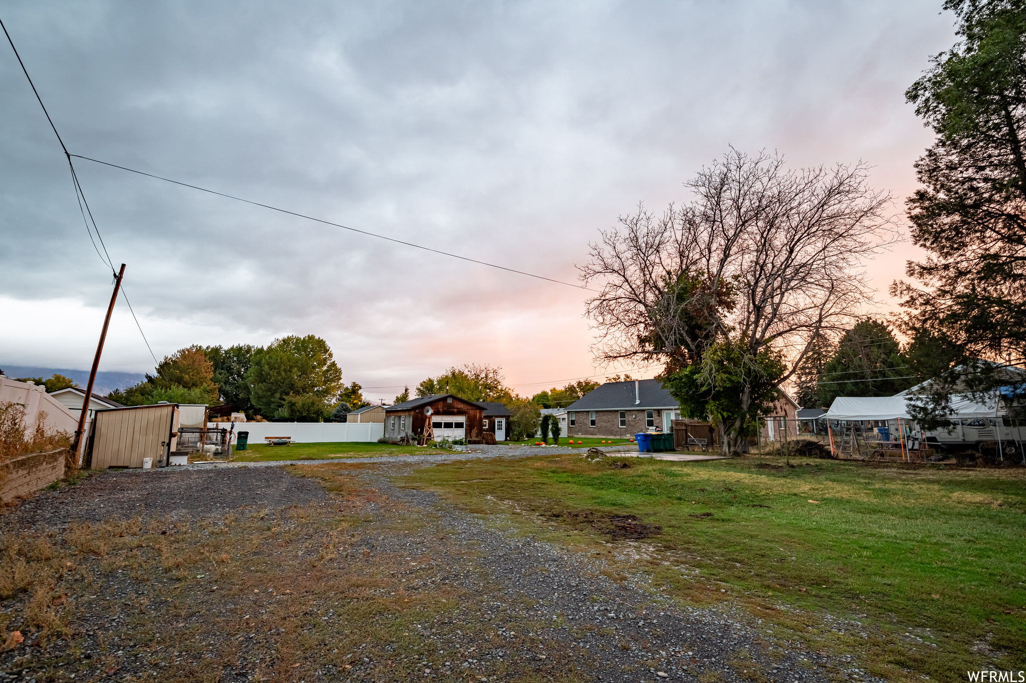 View from the north corner of the street