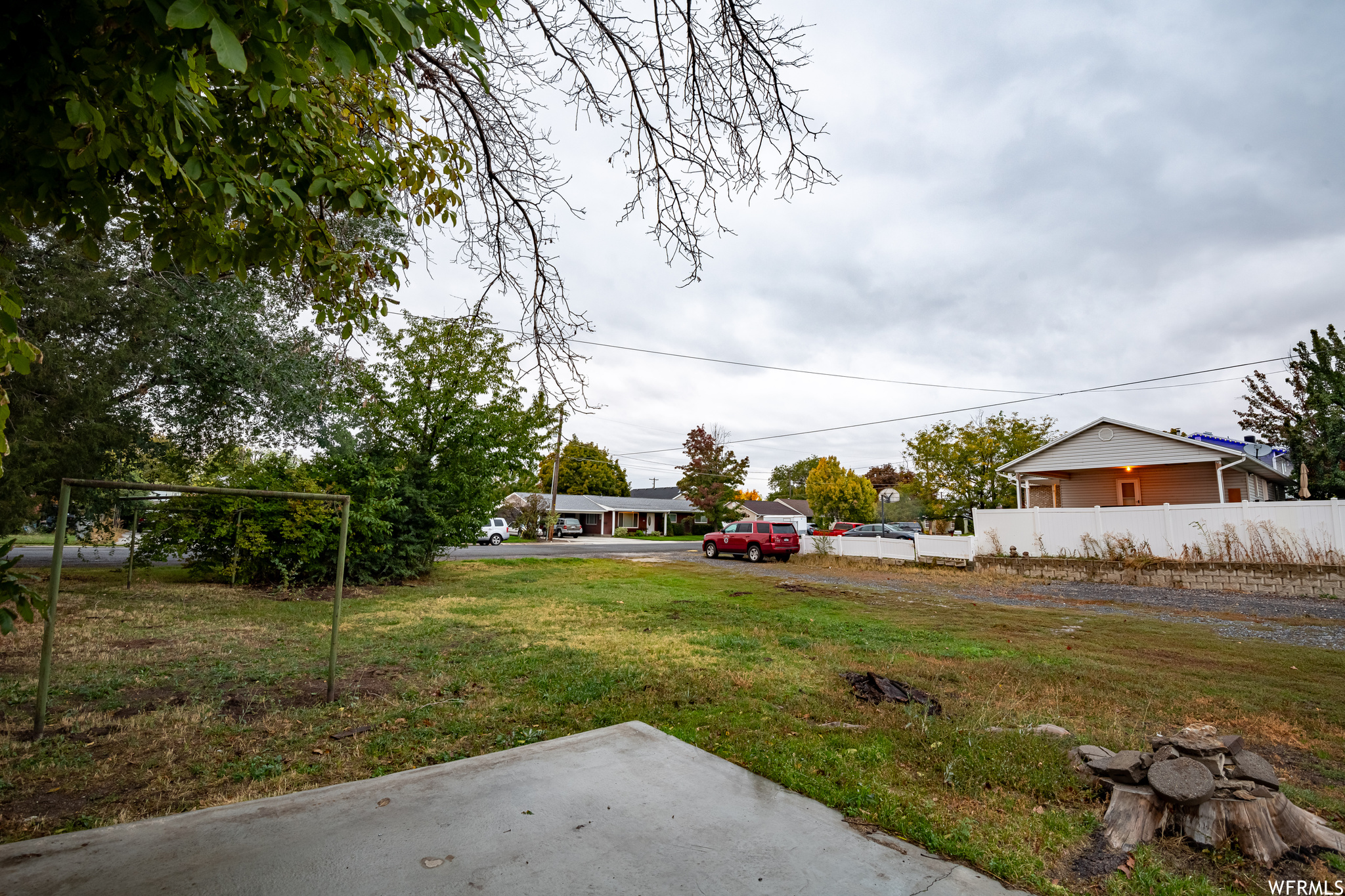 View from the back south corner of the lot