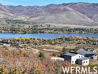 View of mountain feature featuring a water view