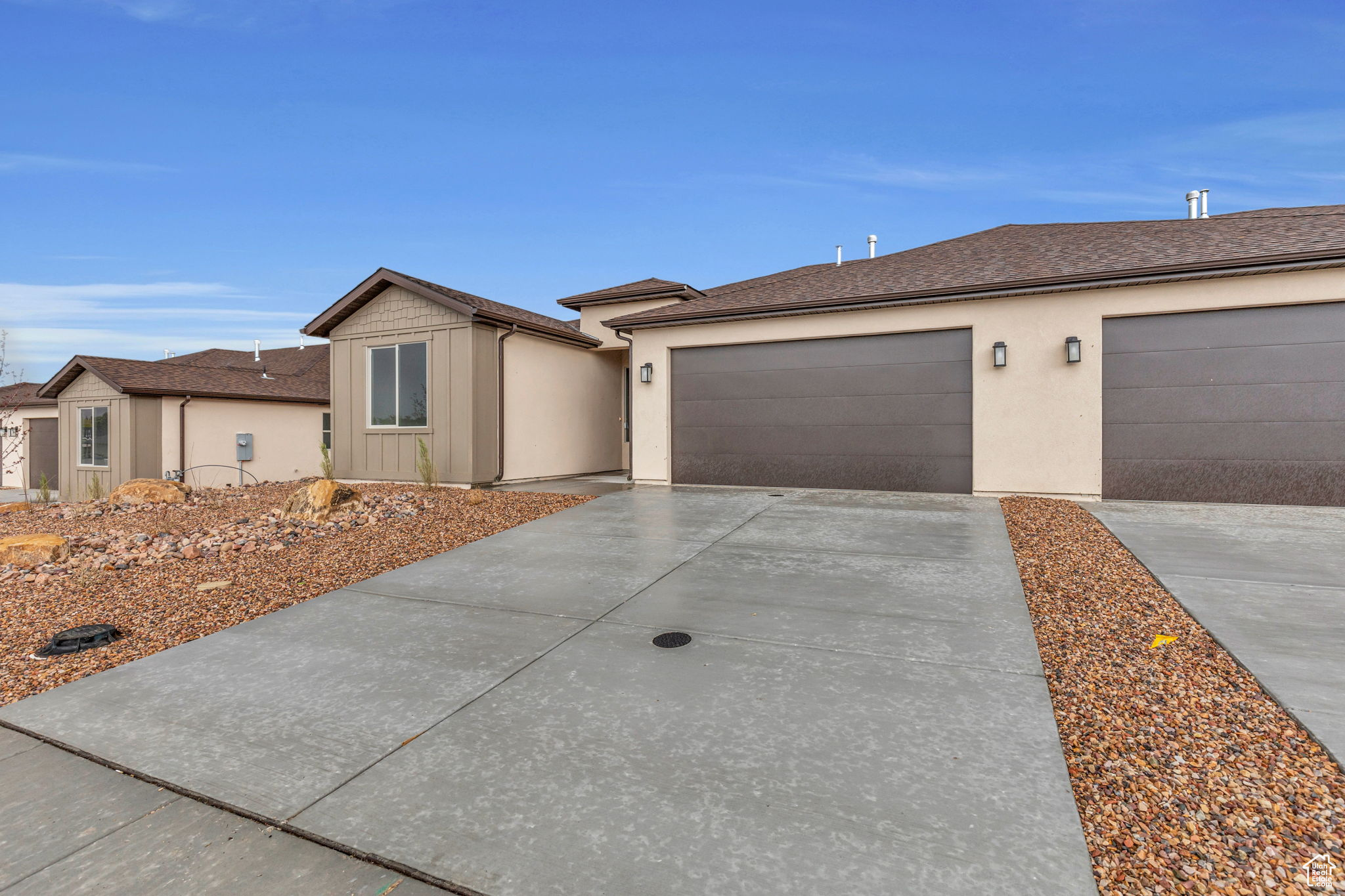 Ranch-style house with a garage