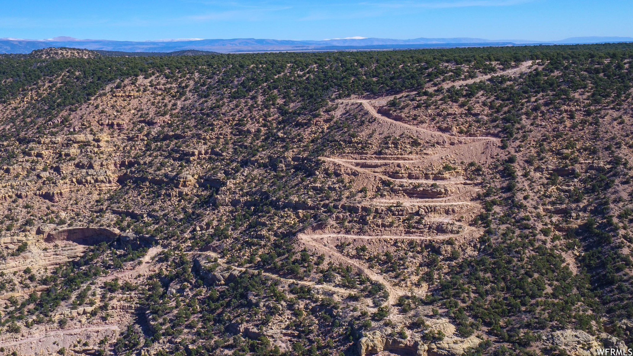 Aerial View of road leading to River