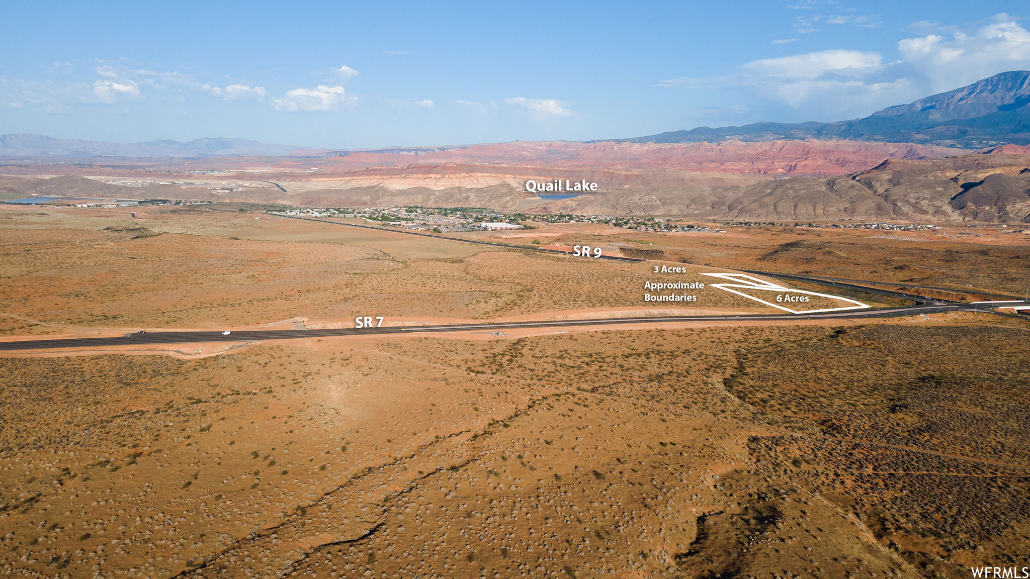 Bird's eye view with a rural view and a mountain view