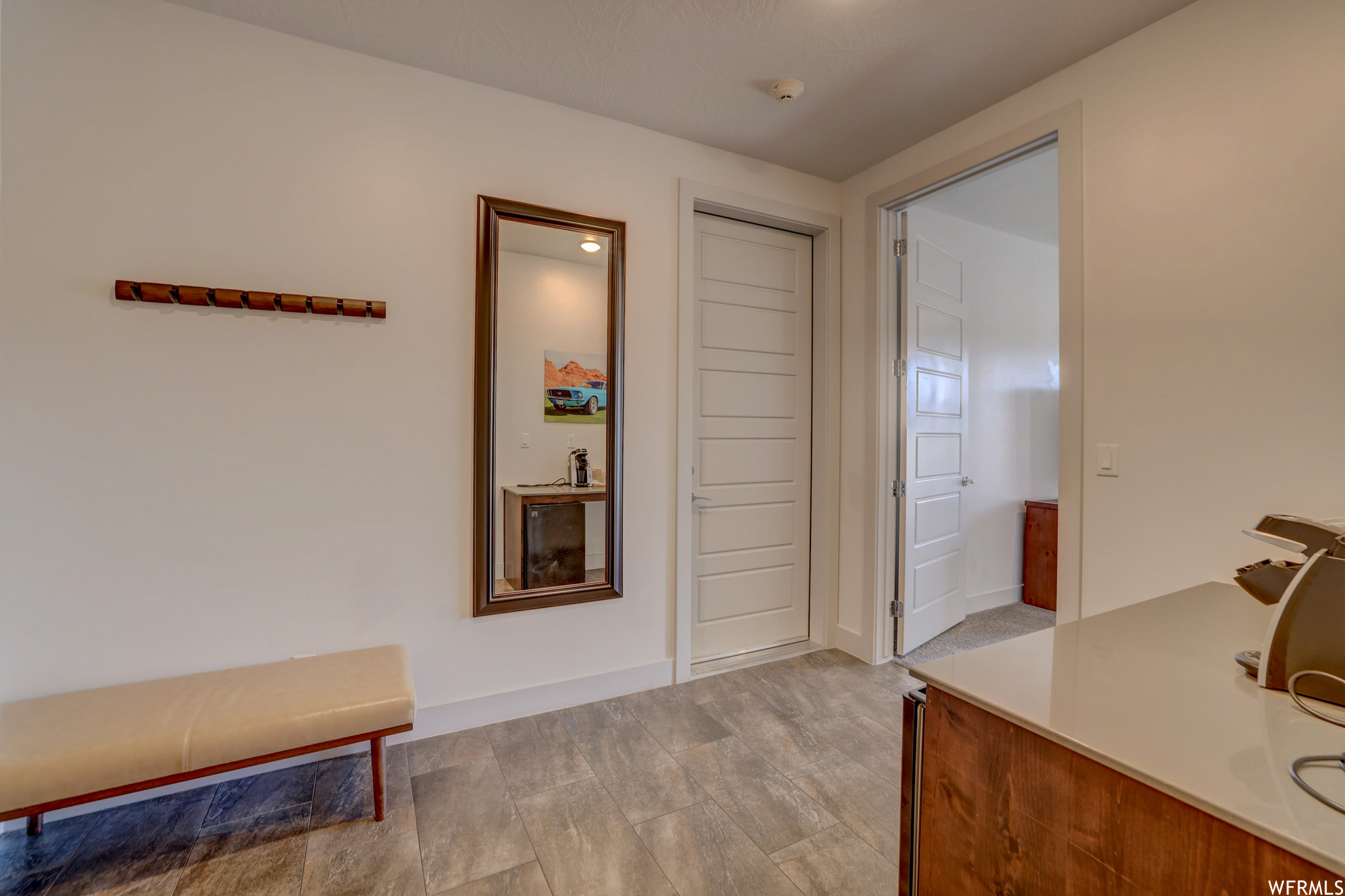 Bathroom featuring hardwood / wood-style floors