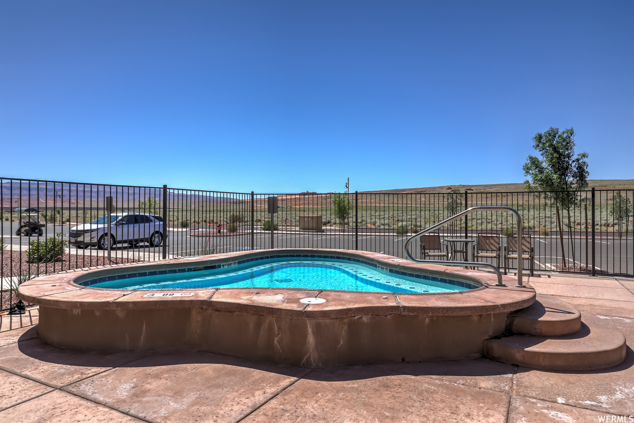 View of pool with a patio area