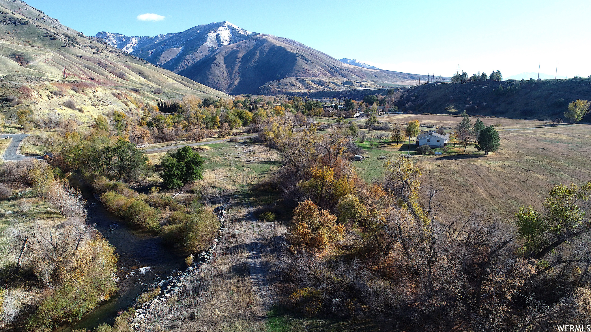 View of mountain and river feature