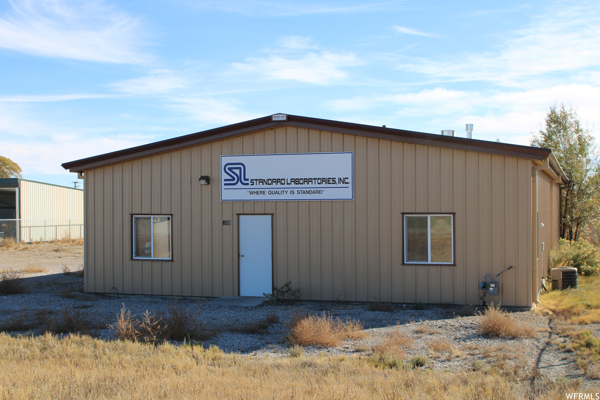 View of outdoor structure with central AC