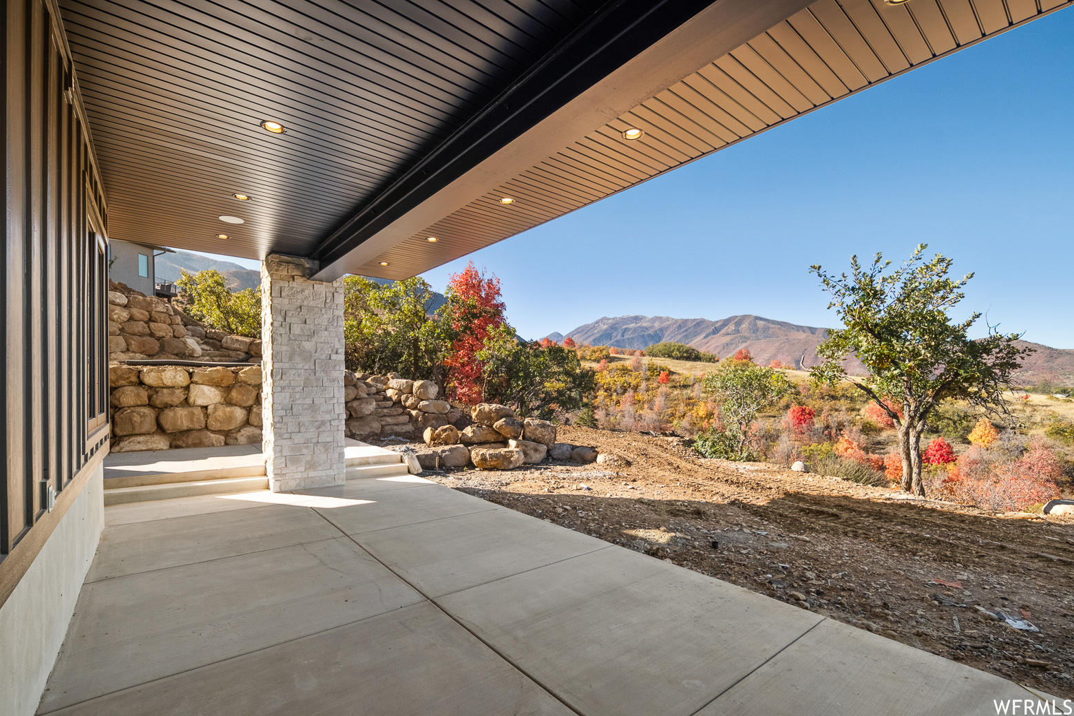 Lower level covered patio