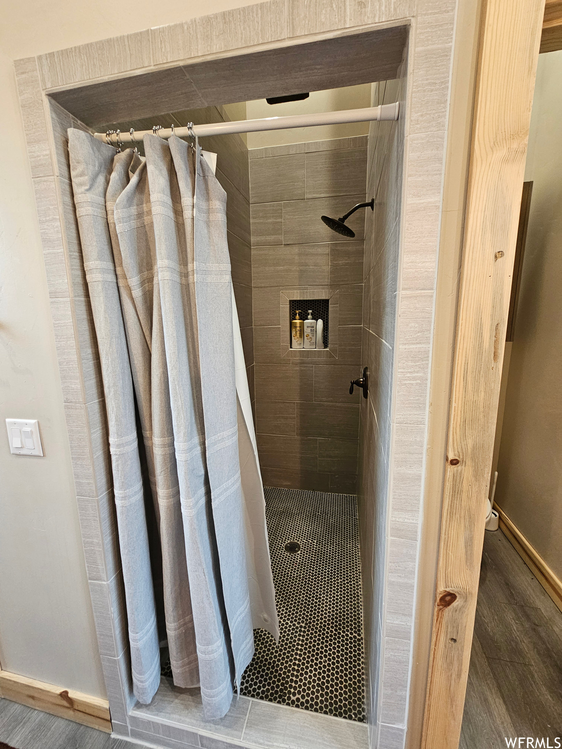 Master Bathroom with a shower