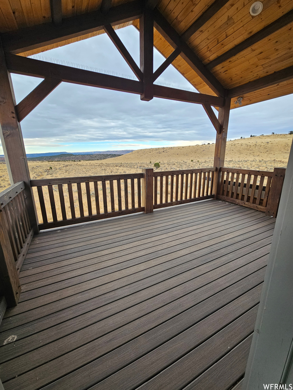 View of covered deck