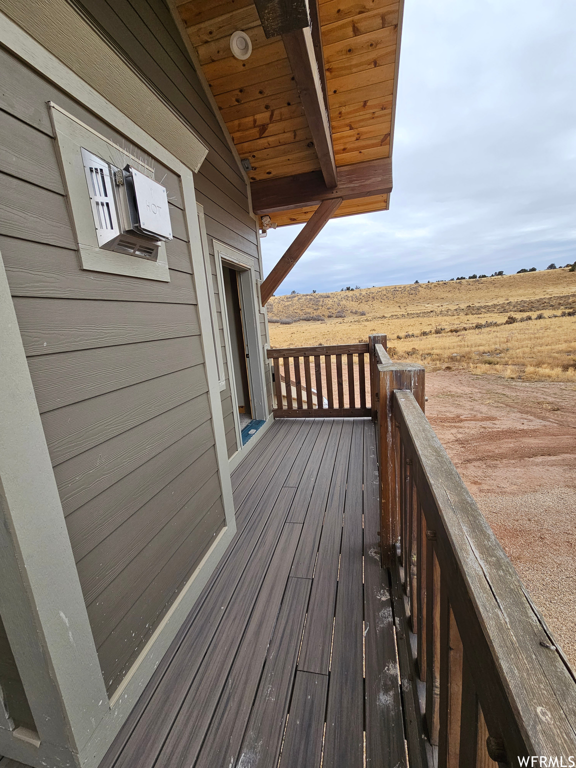 View of covered deck