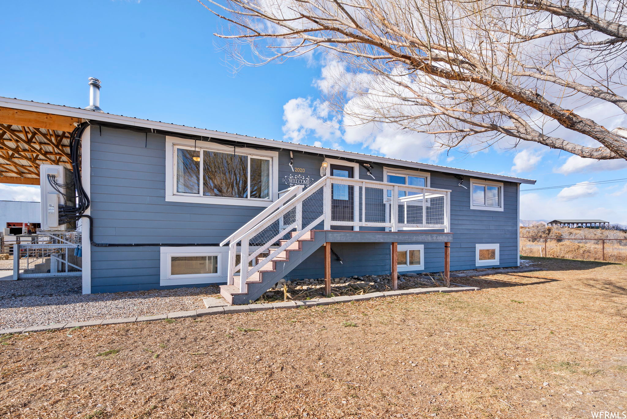 View of rear view of property