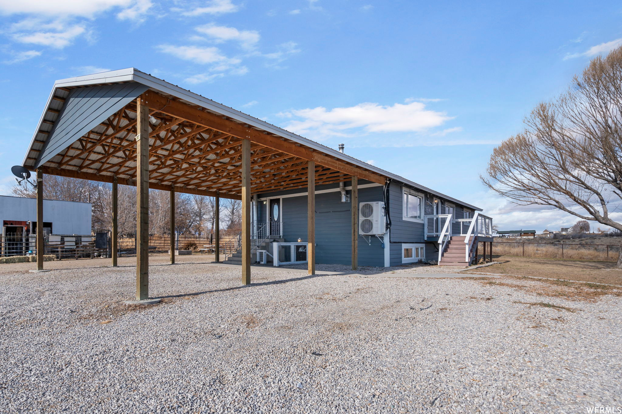 View of back of property