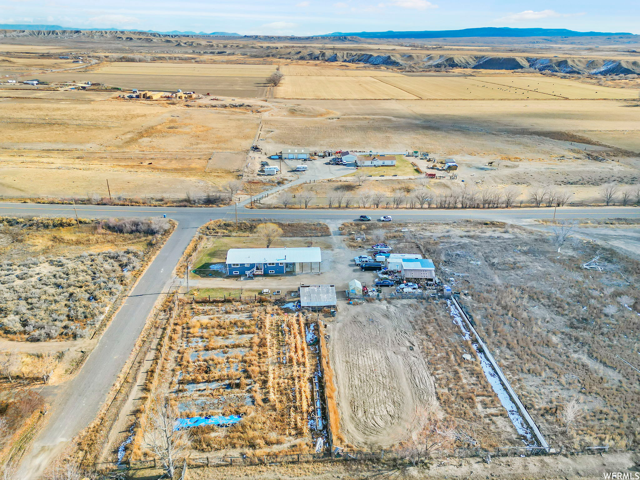 Drone / aerial view featuring a rural view