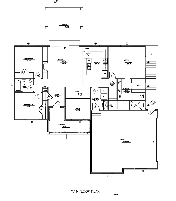 Layout of home that the it is based off of. (garage will be front facing)