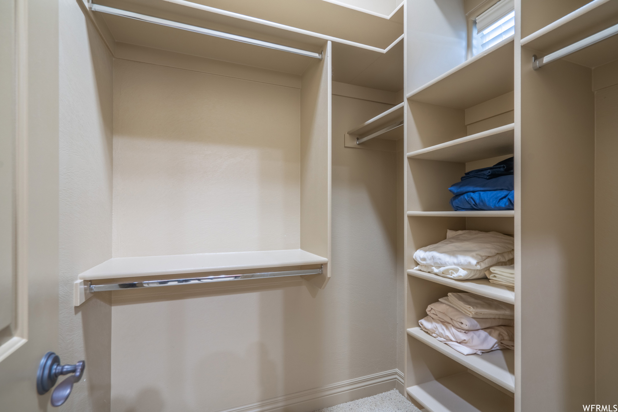 View of spacious closet