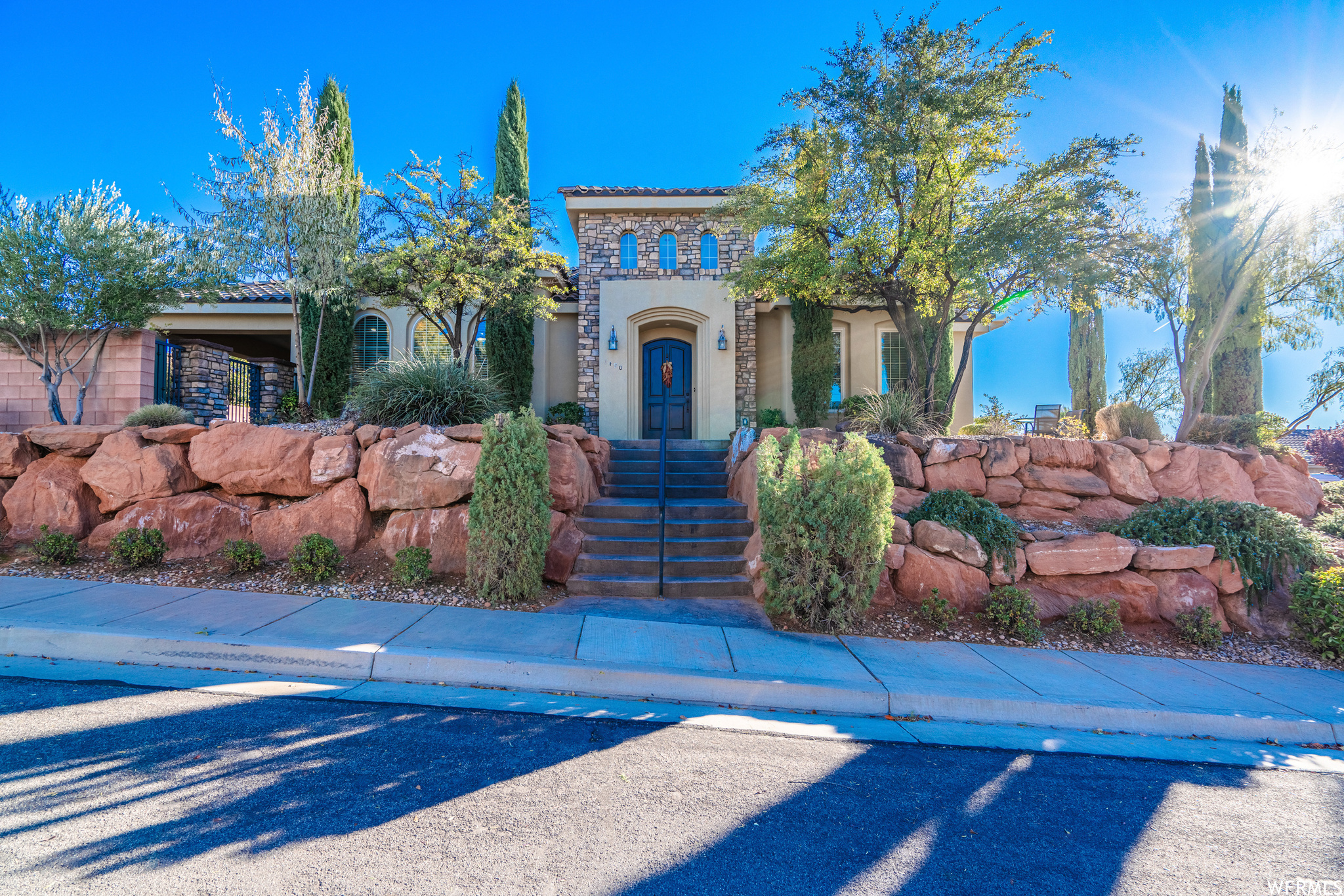 View of mediterranean / spanish house