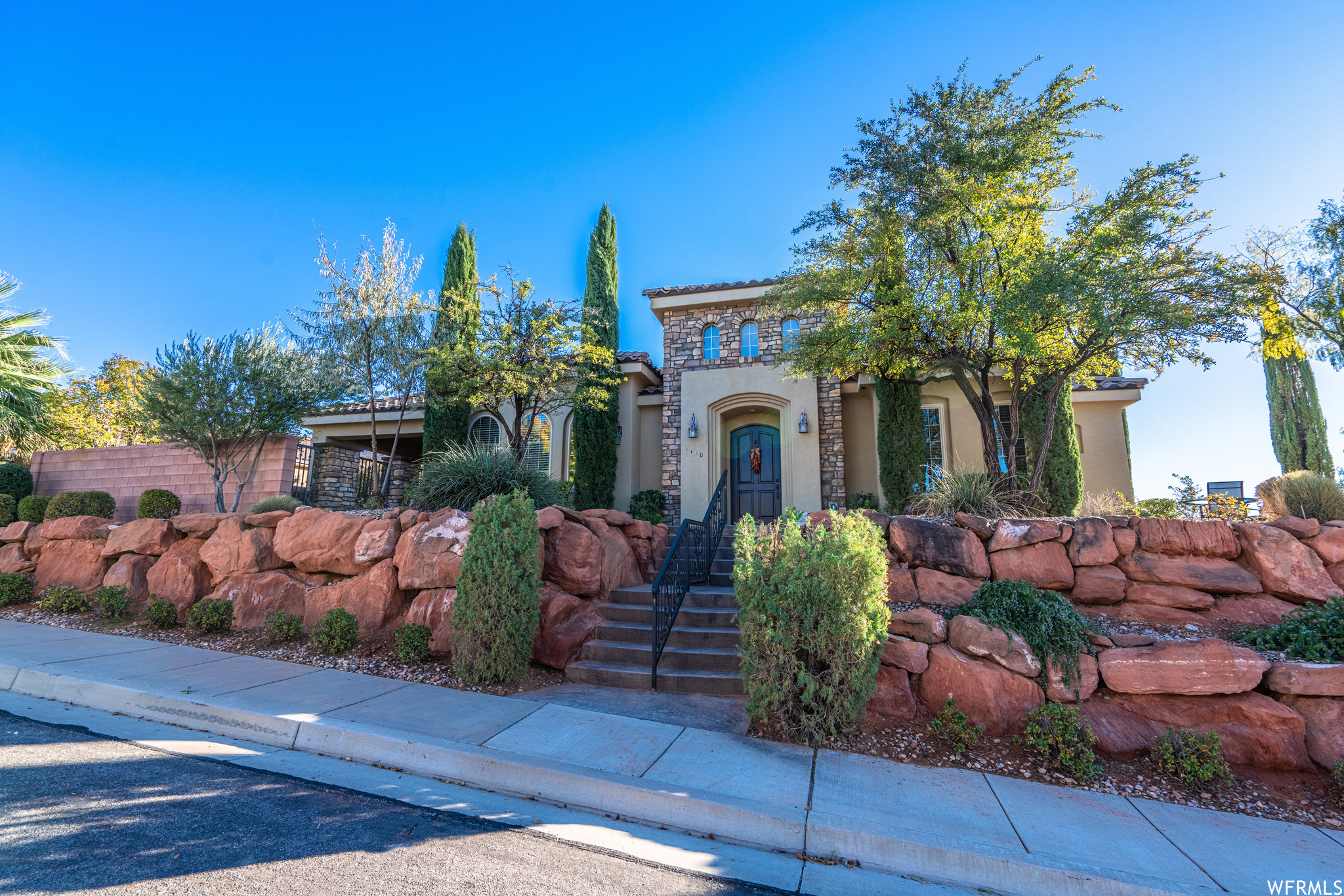 View of mediterranean / spanish house