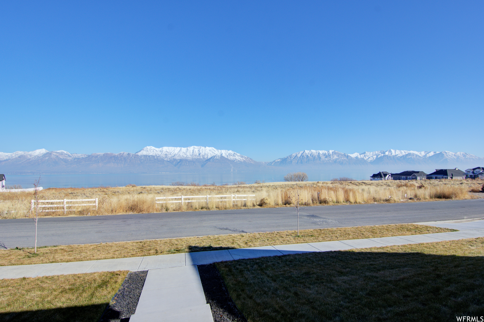 View from front porch overlooking Utah Lake and Timpanogos