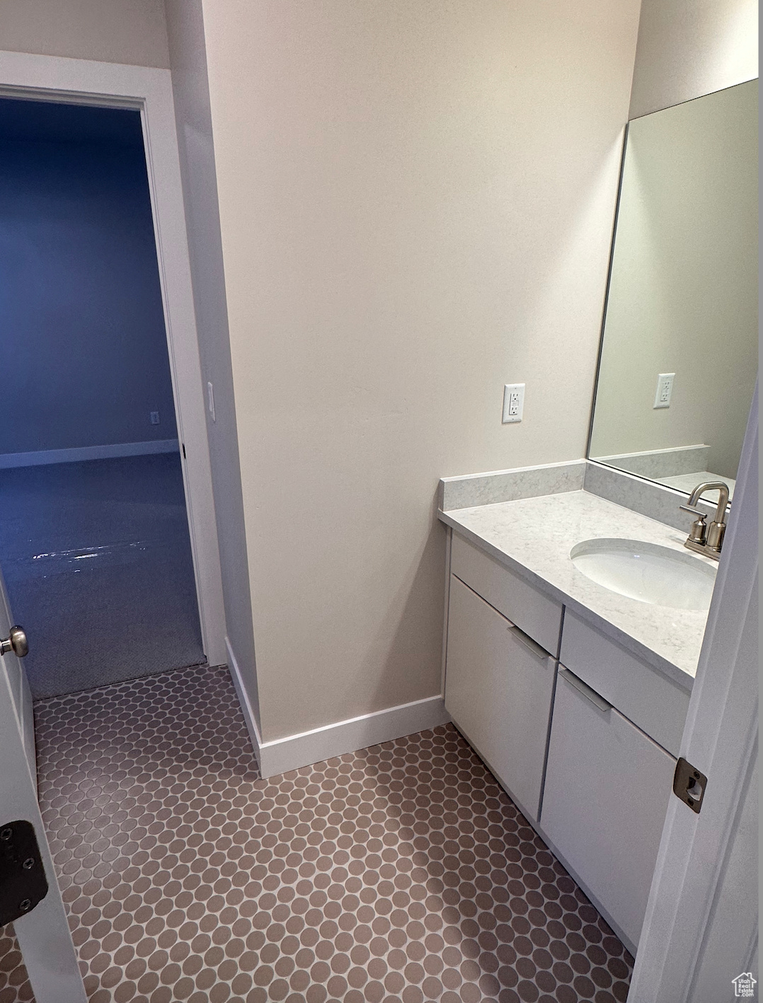 Bathroom featuring vanity