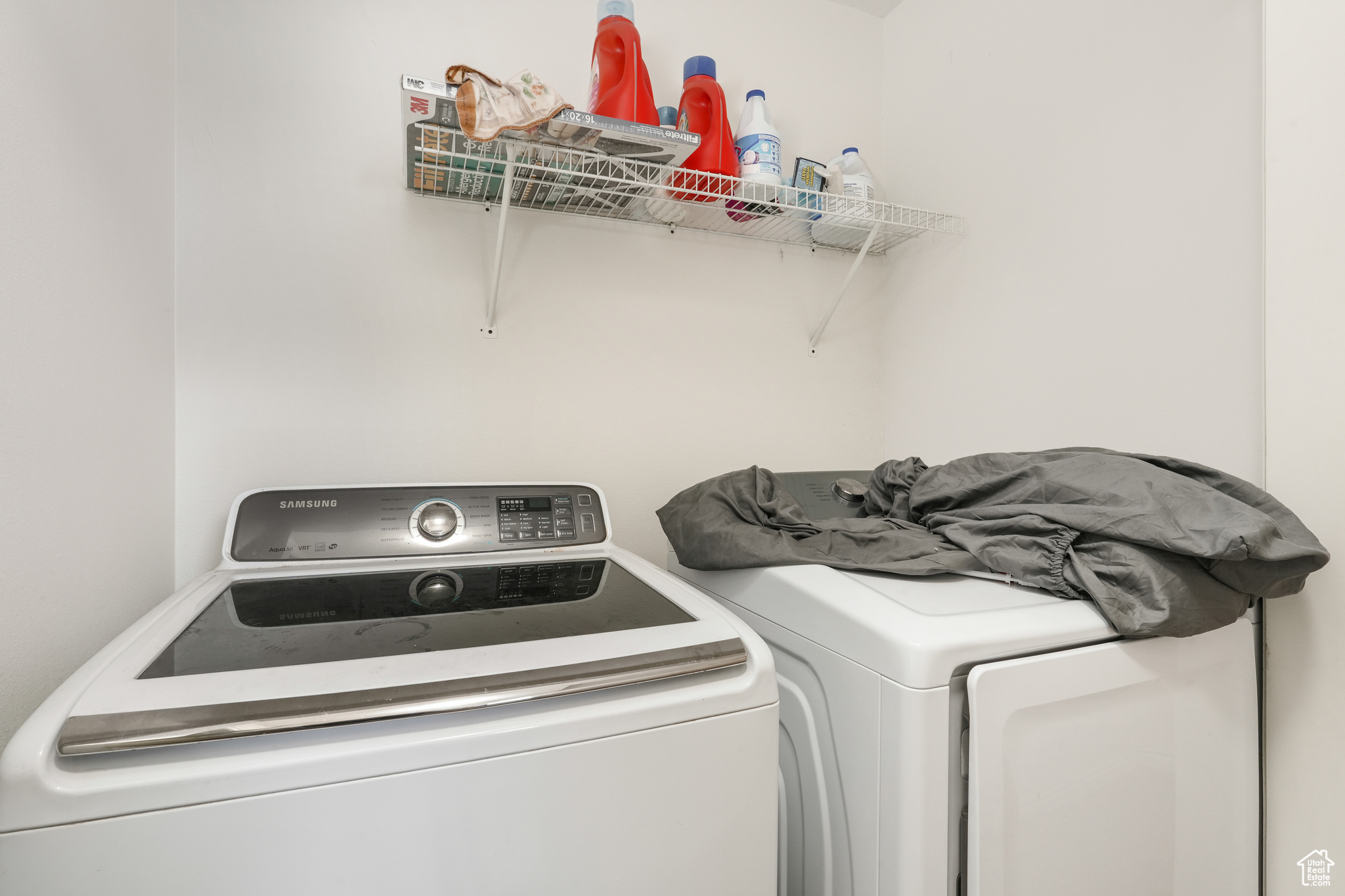 Laundry room featuring washer and dryer