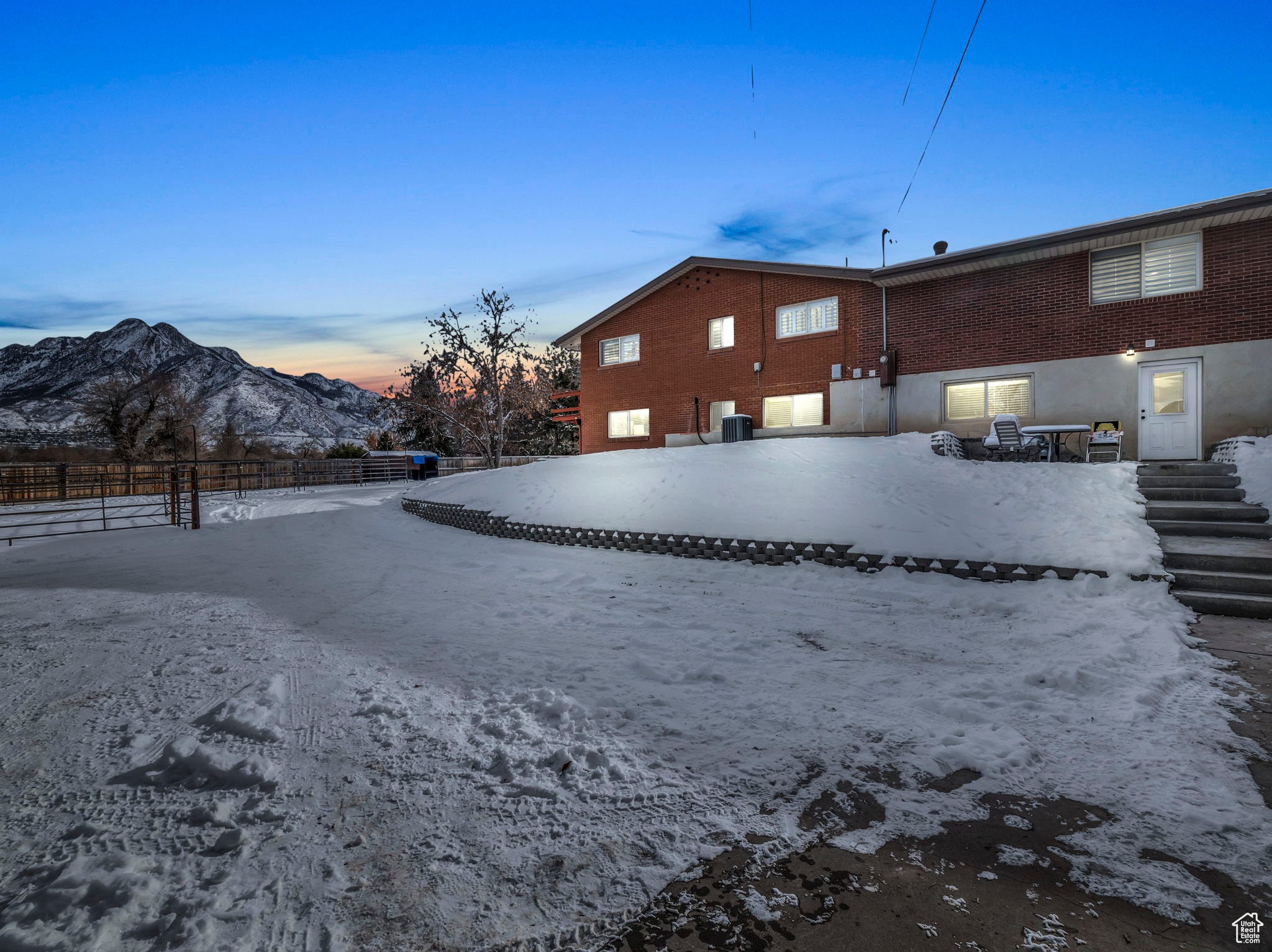 Rear view of home with exceptional mountain views!