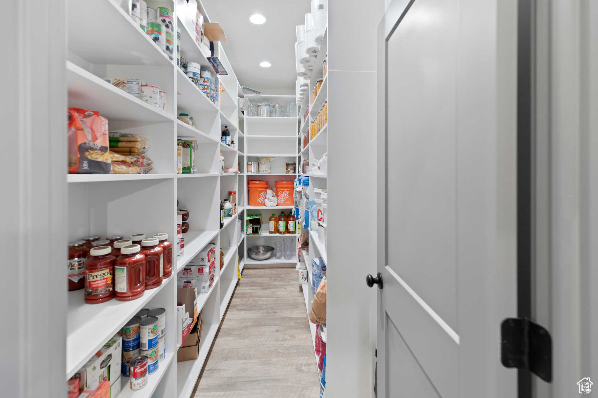 View of pantry with shelves