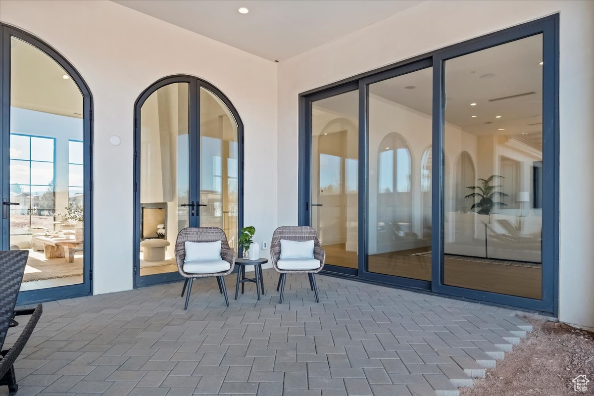 View of patio / terrace with french doors