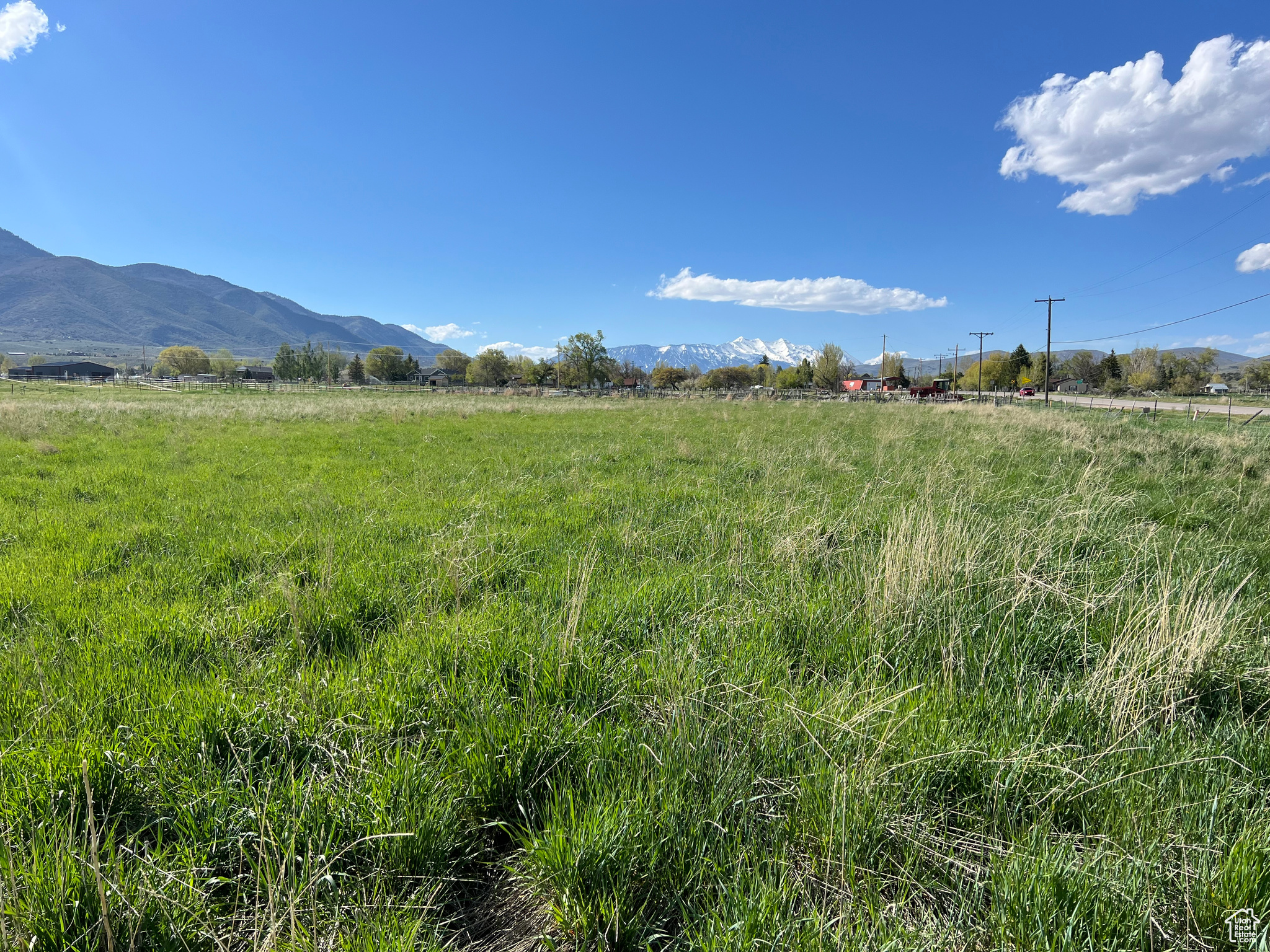 View of mountain feature with a rural view