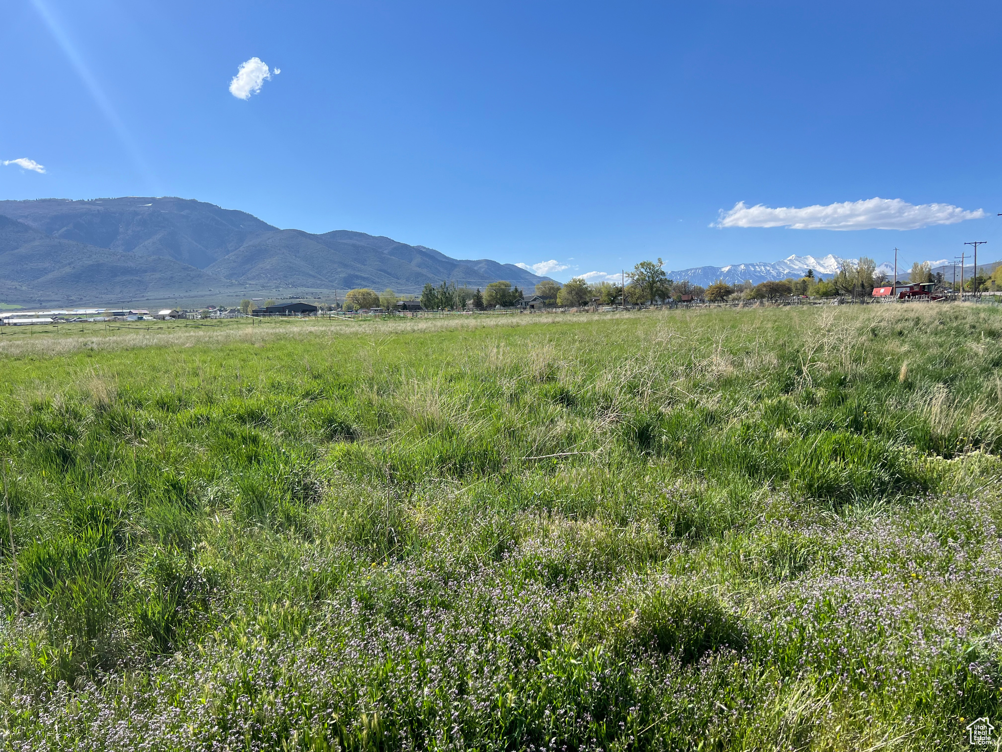 Mountain view featuring a rural view