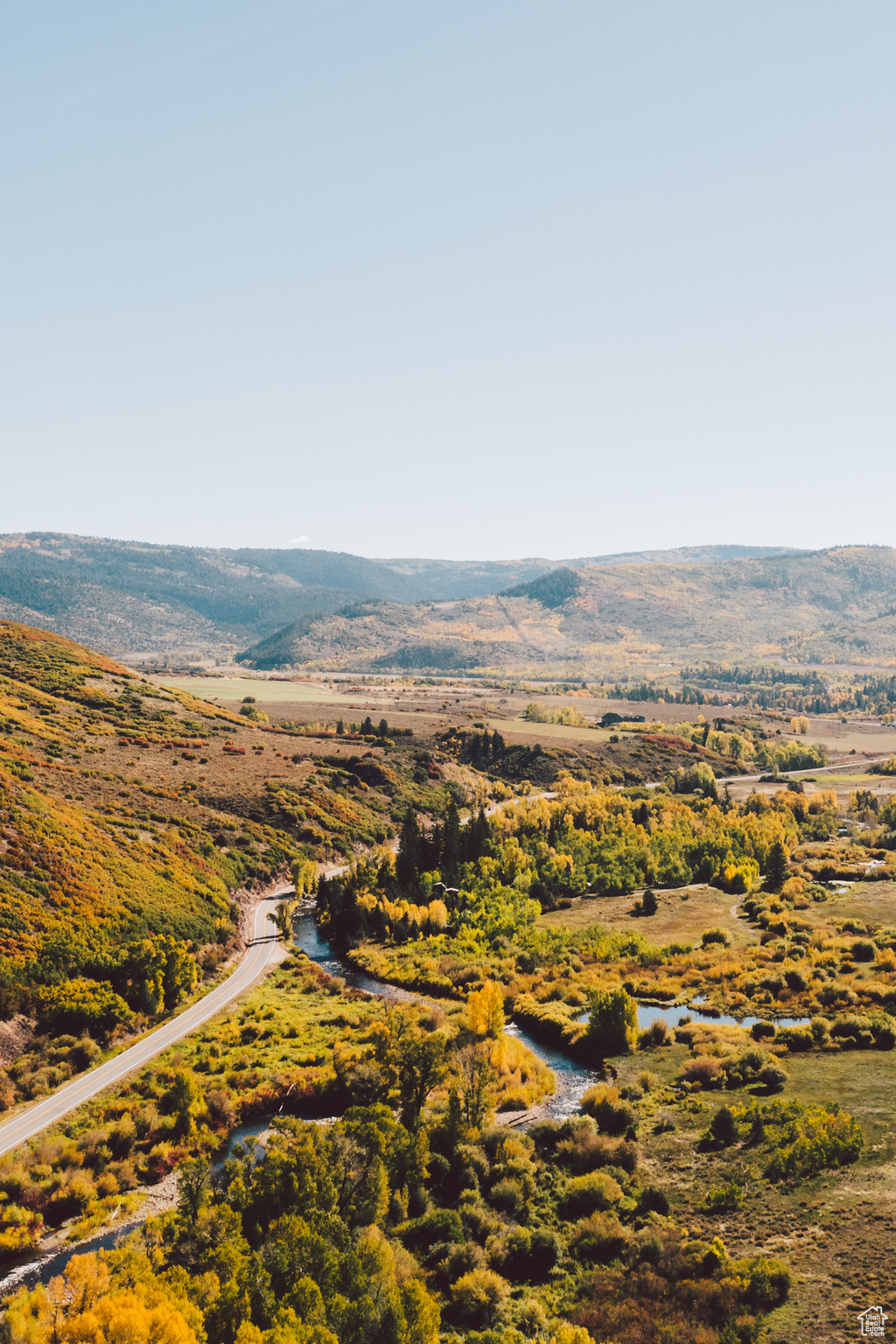 View of Provo River & Uintah Mtns