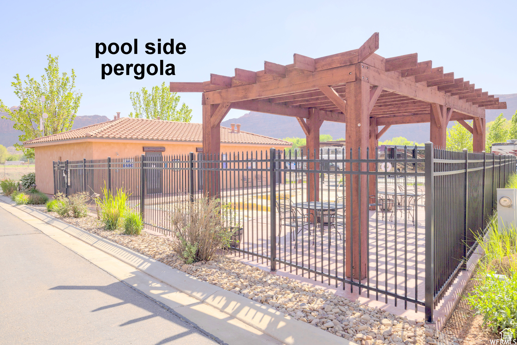 Enjoy the views of the Portal from this pool.