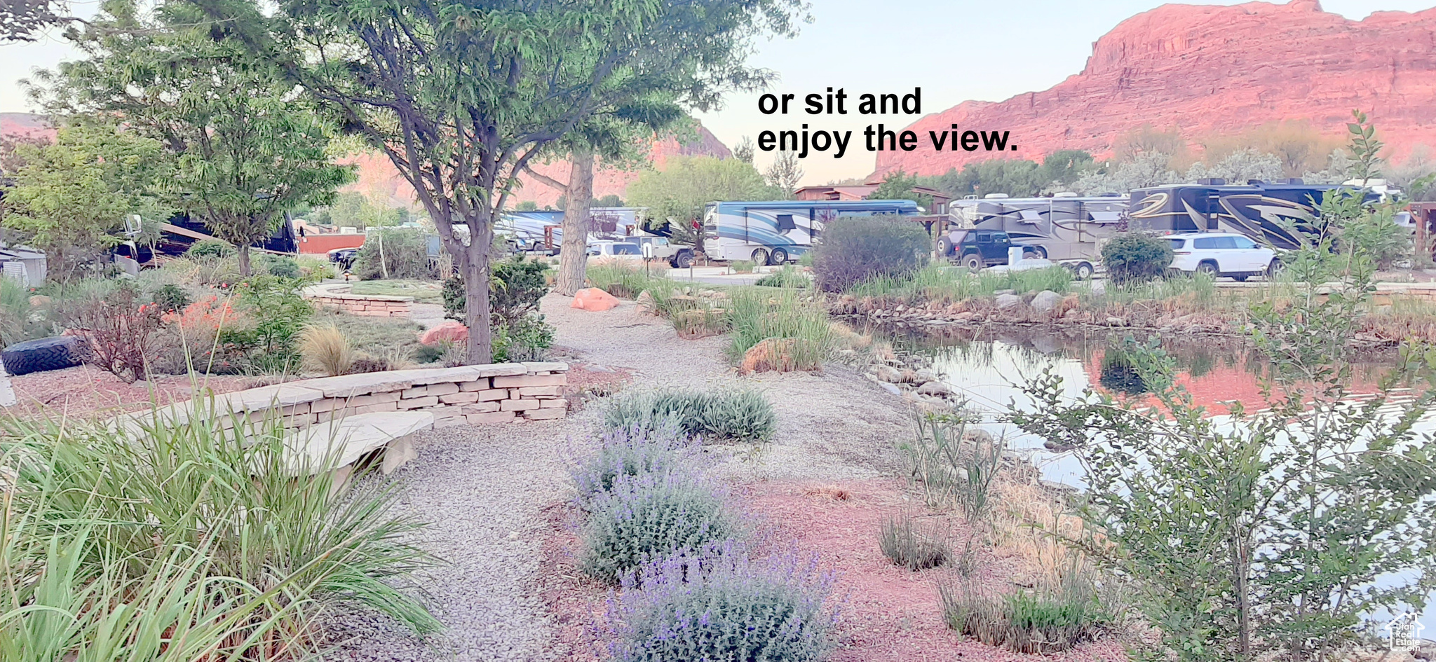 or sit and enjoy the views.