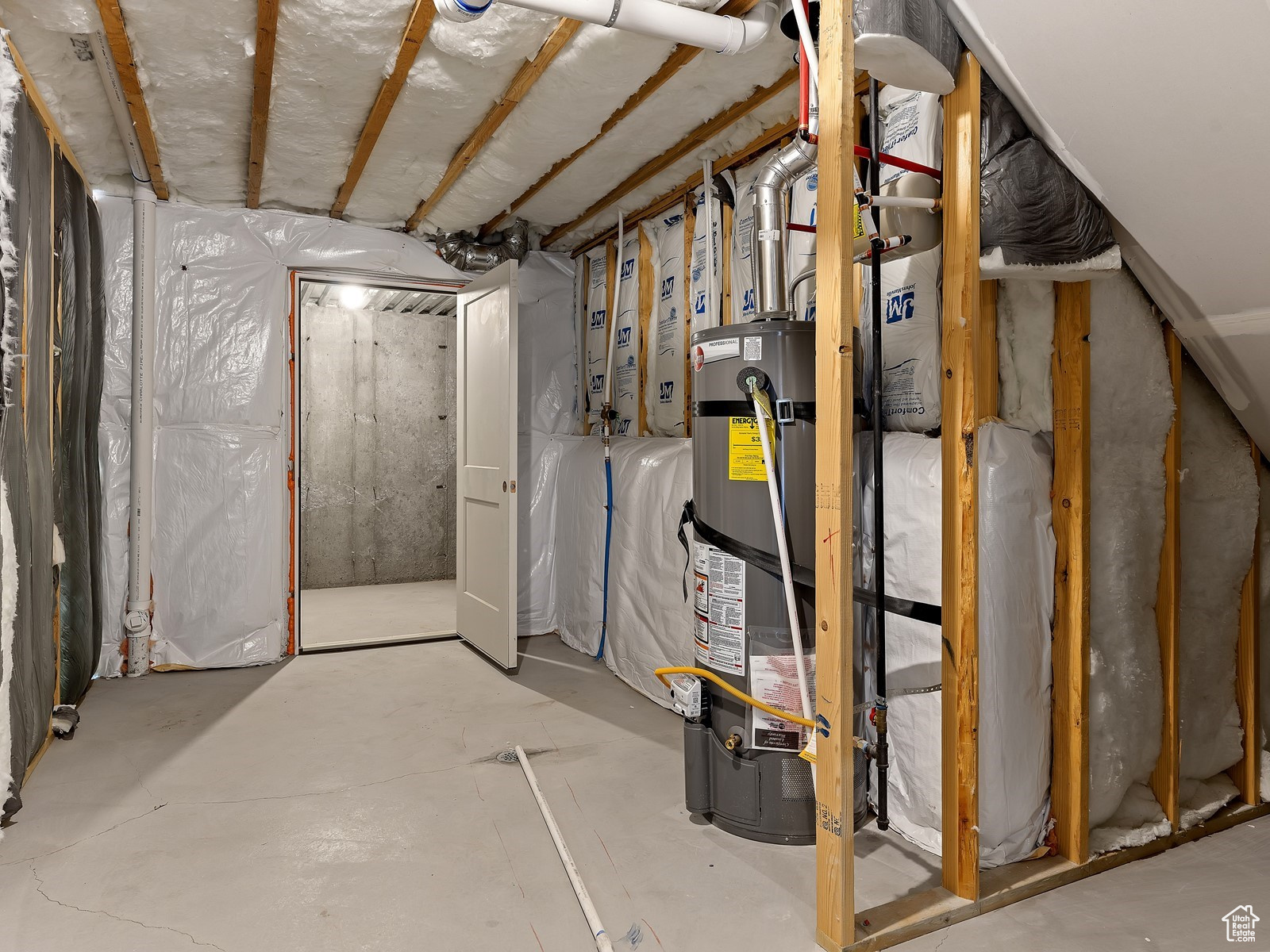 Unfinished Basement View 2, Cold Storage Room
