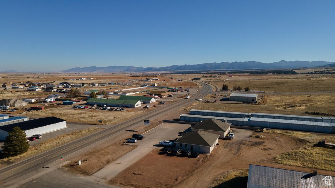 Bird's eye view featuring a mountain view