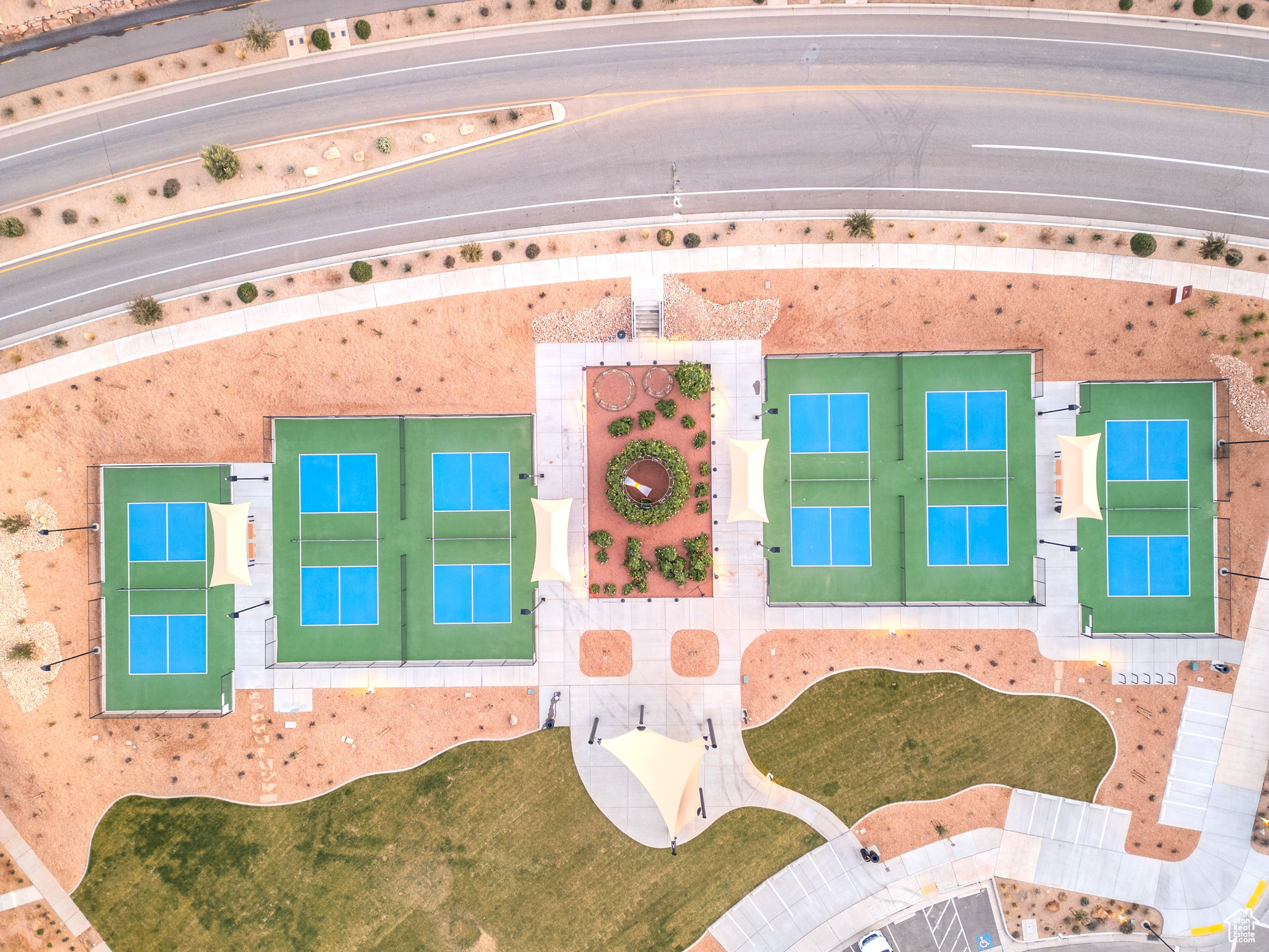 Pickle Ball Courts 5468 Lula Bay Pl Aerial