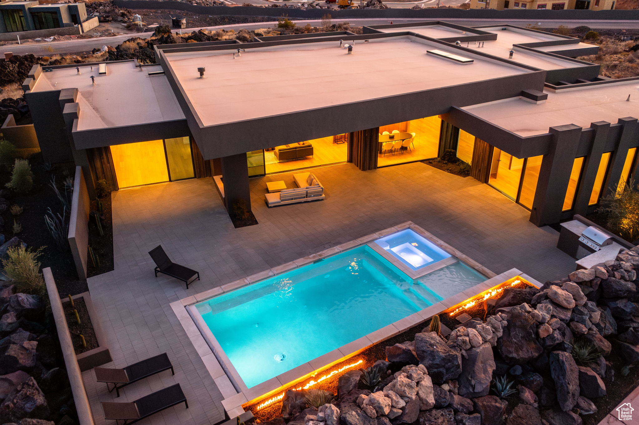 View of pool with a patio area