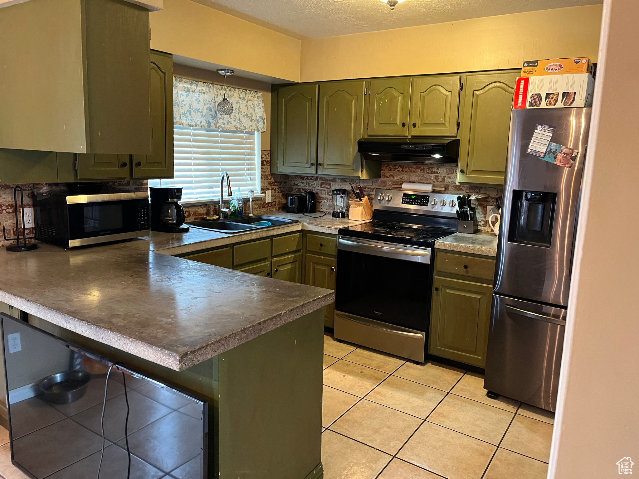 Kitchen with Concrete Countertops