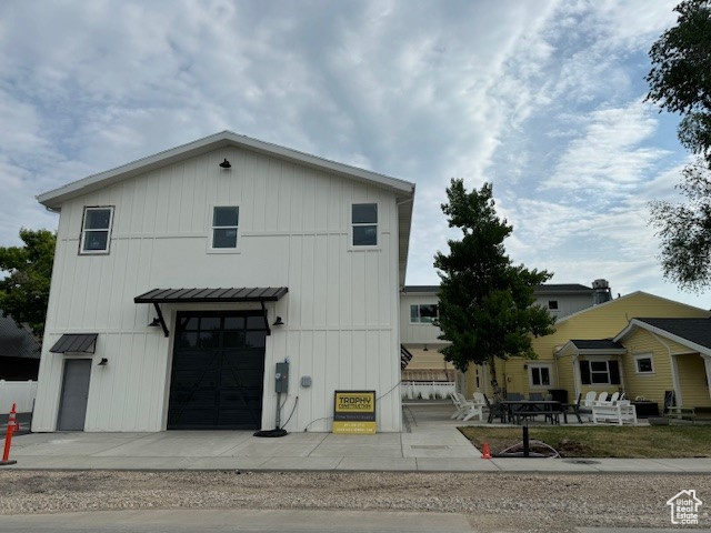 Front of new building