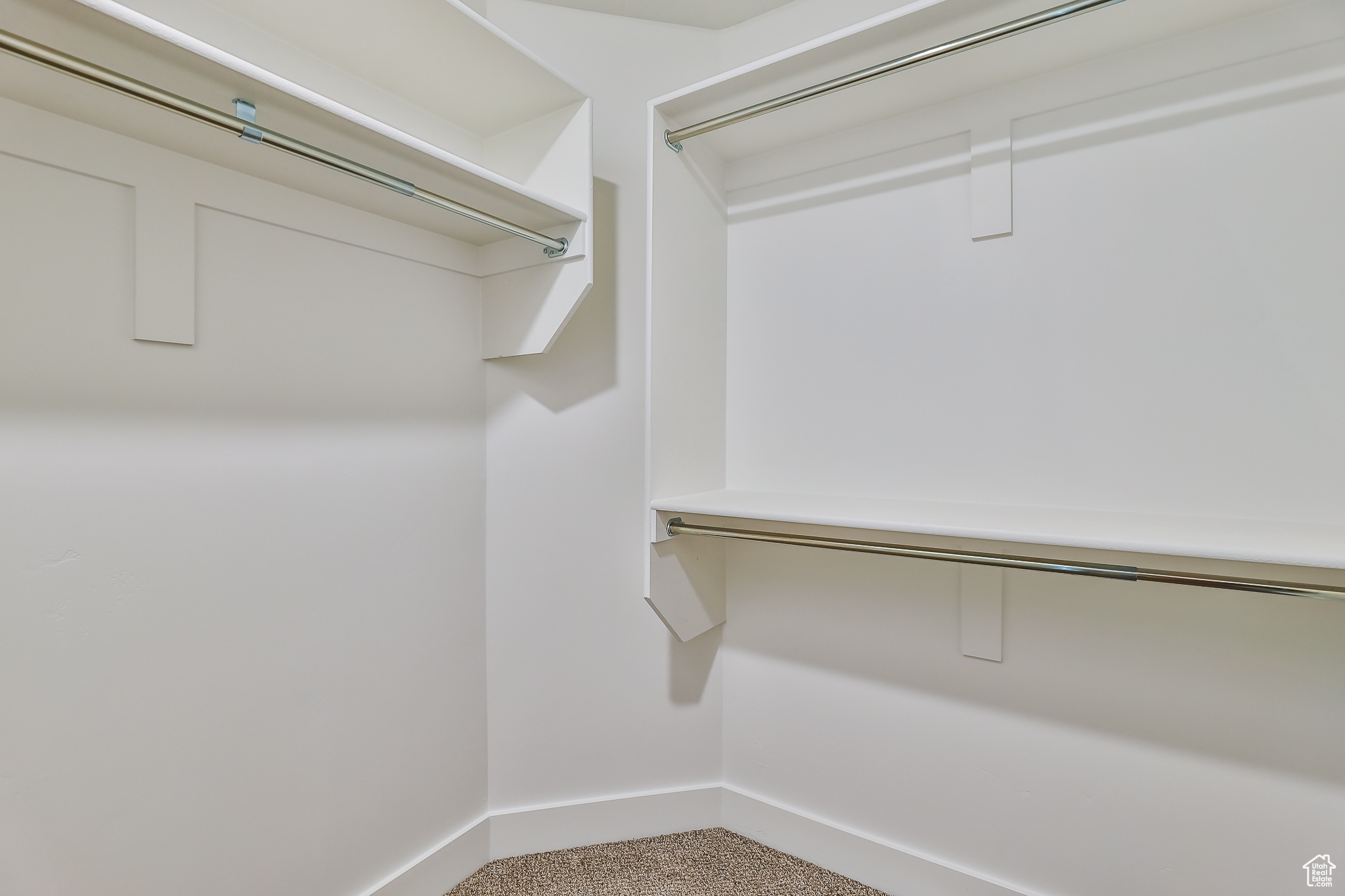 Walk in closet with carpet flooring