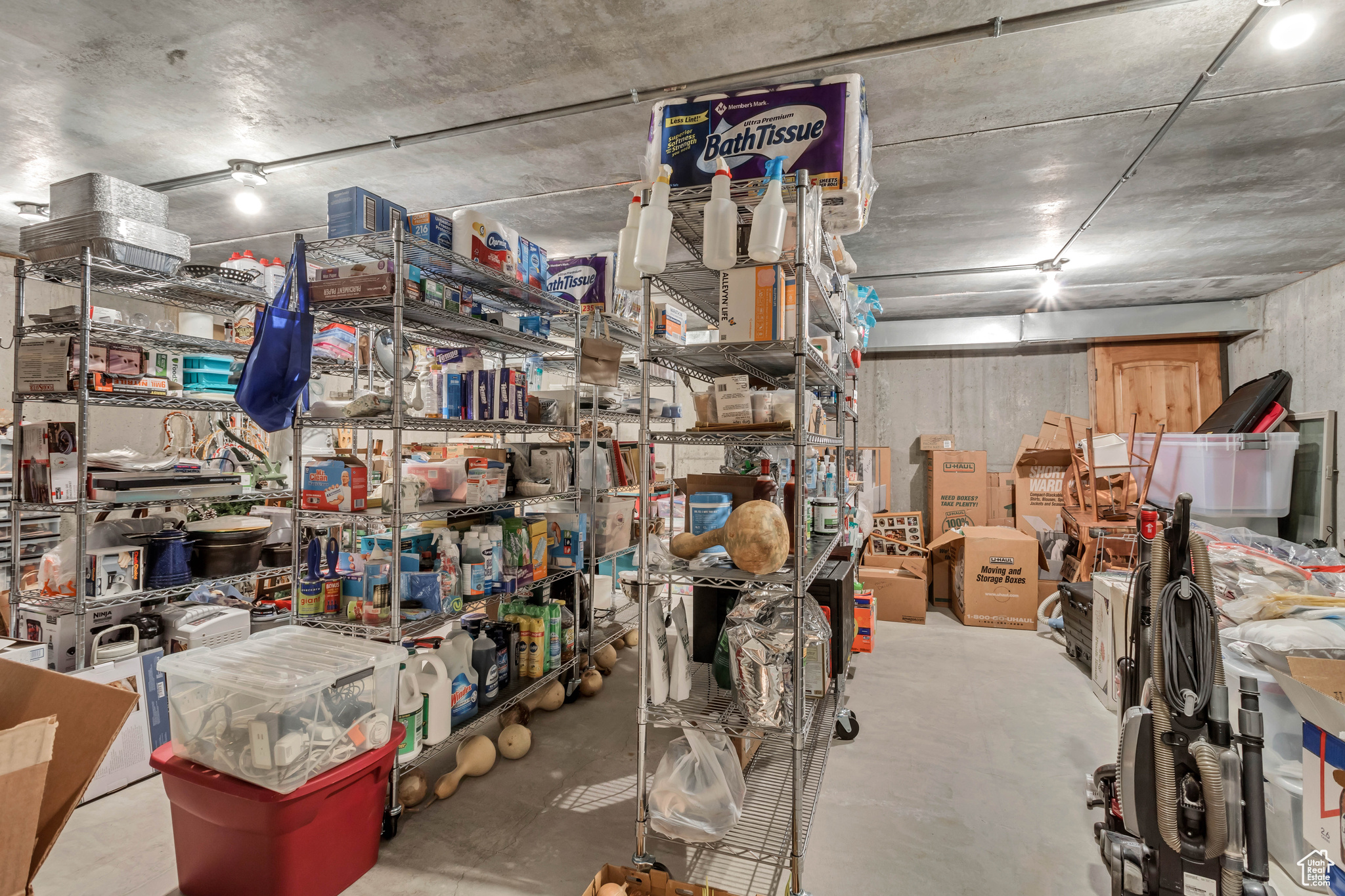 7484 basement storage under garage/theater room