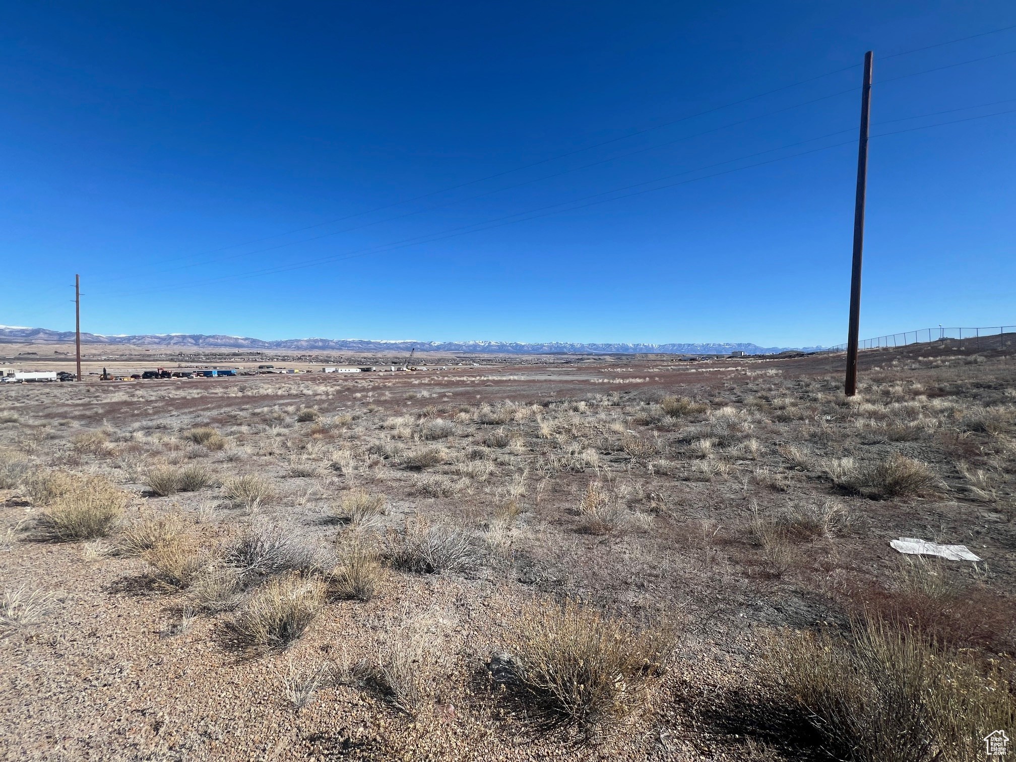 Power pole is on the property.