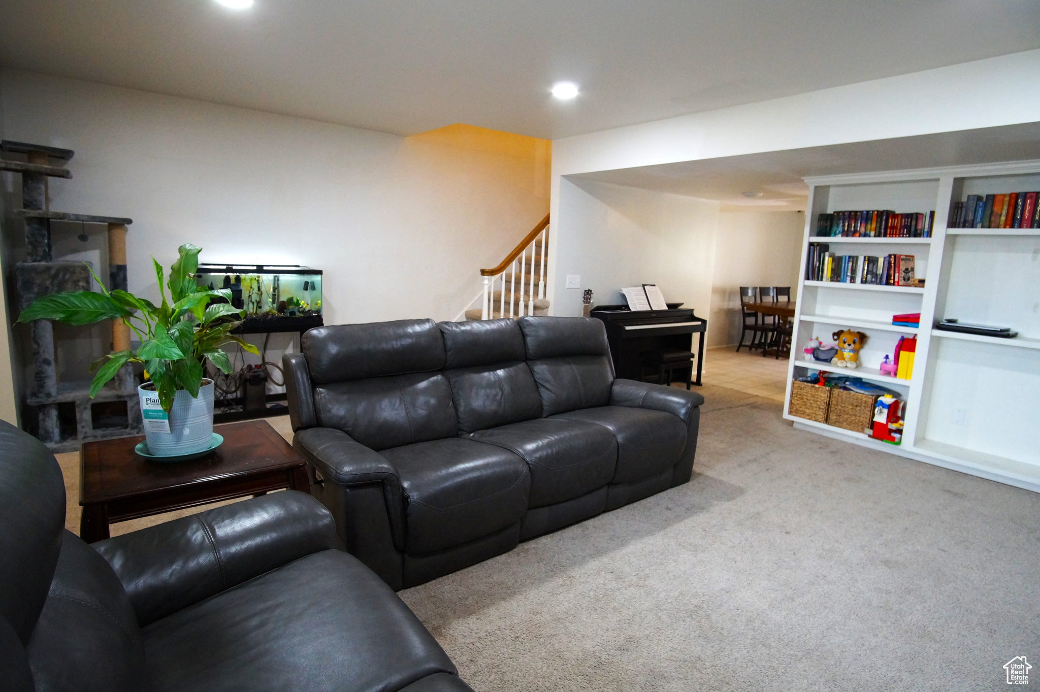 Living room featuring abundant light