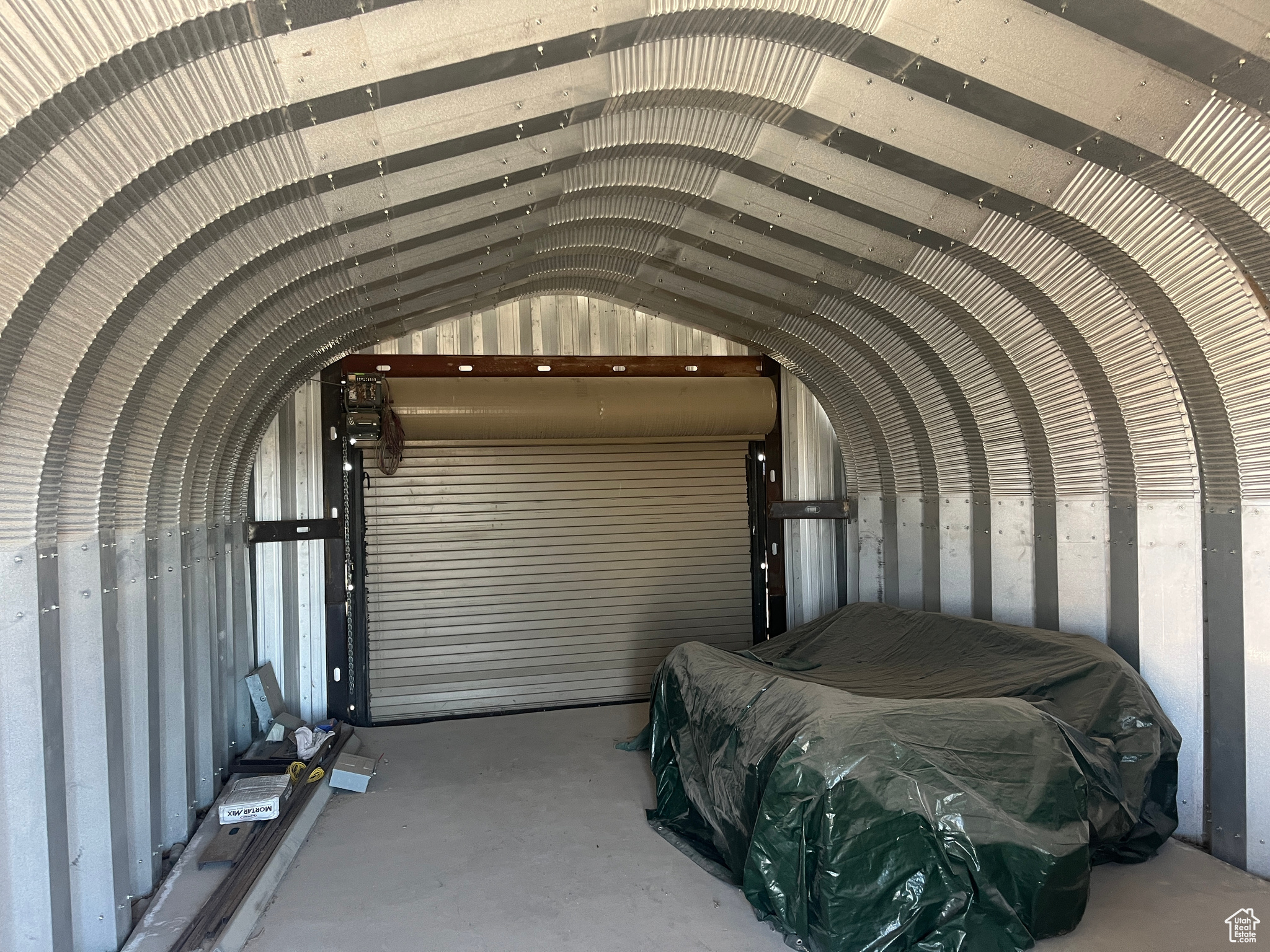 Interior space featuring vaulted ceiling