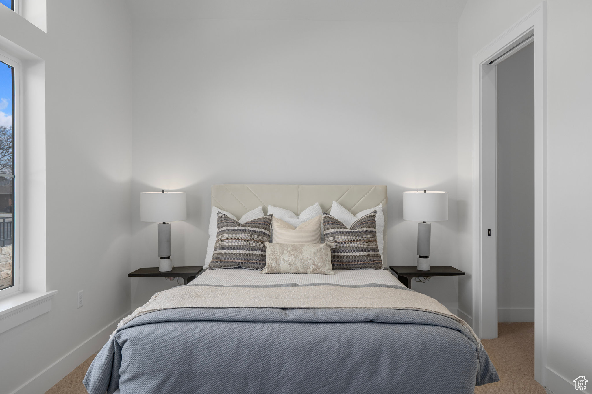 Bedroom featuring carpet flooring