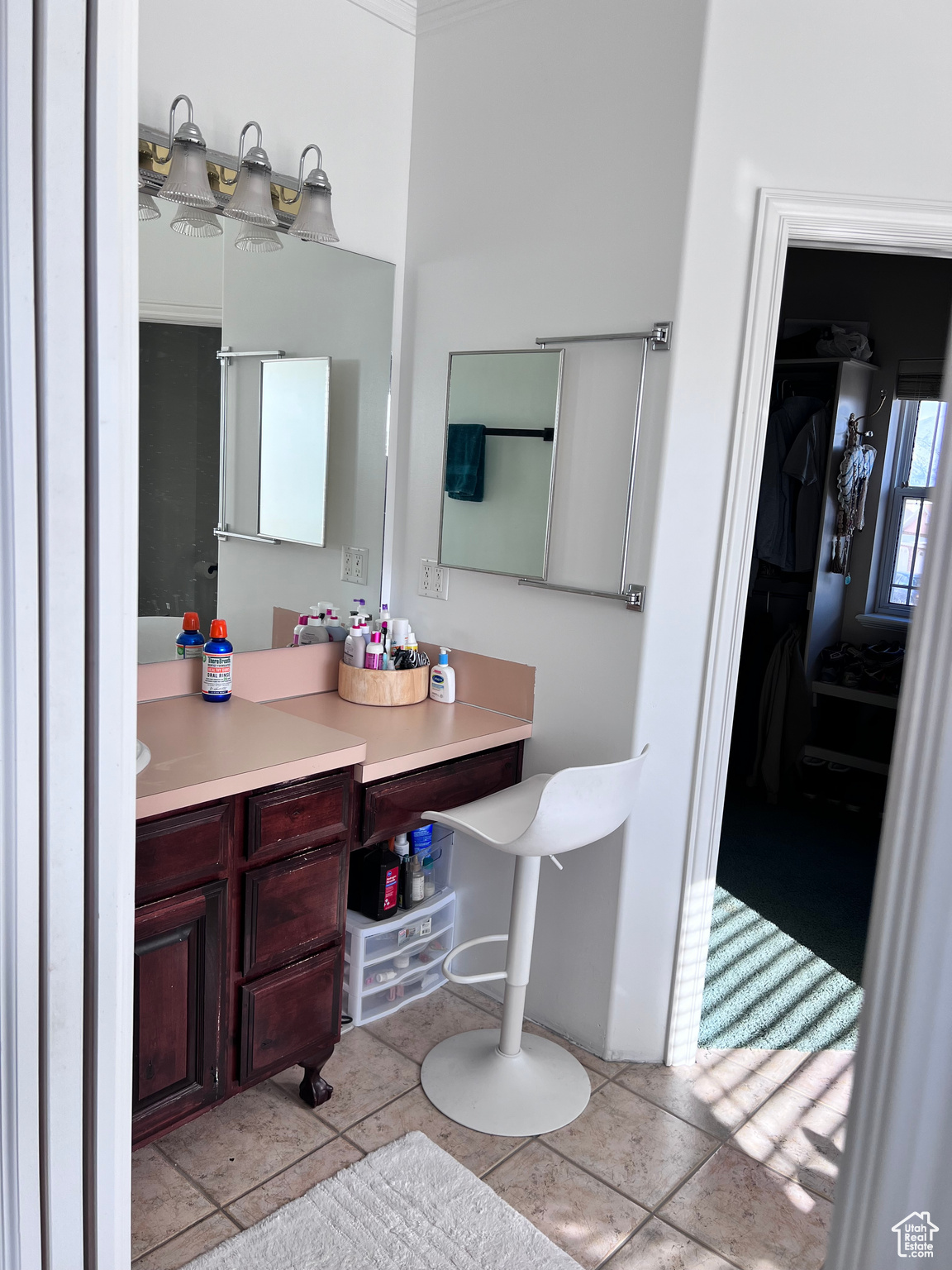 Master bathroom vanity